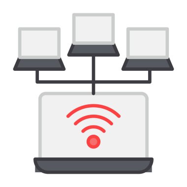 Wi-Fi ağının moda tasarım simgesi