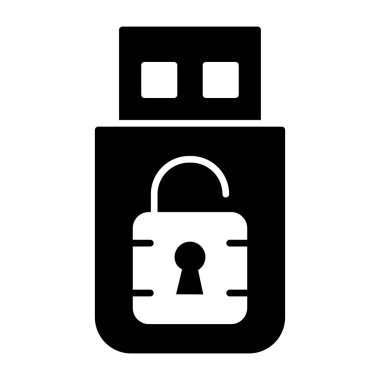 Düz dizayn, kullanıcı kitleme simgesi