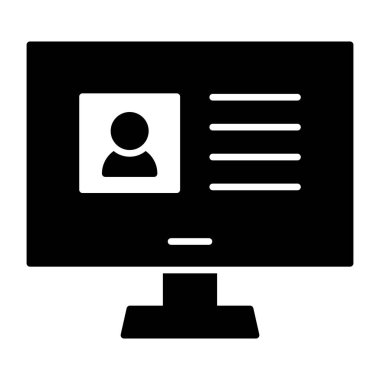 Düz tasarım, çevrimiçi profil simgesi