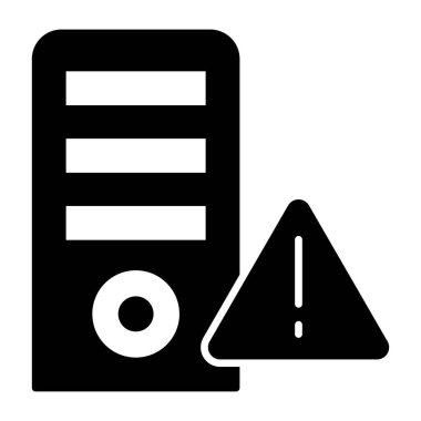 Düz dizayn, sunucu hatası simgesi