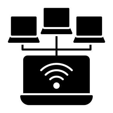 Wi-Fi ağının moda tasarım simgesi