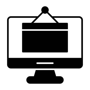 Düz dizayn, çevrimiçi panonun simgesi