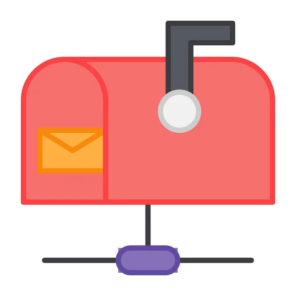 扁平的设计 信箱的图标 — 图库矢量图片