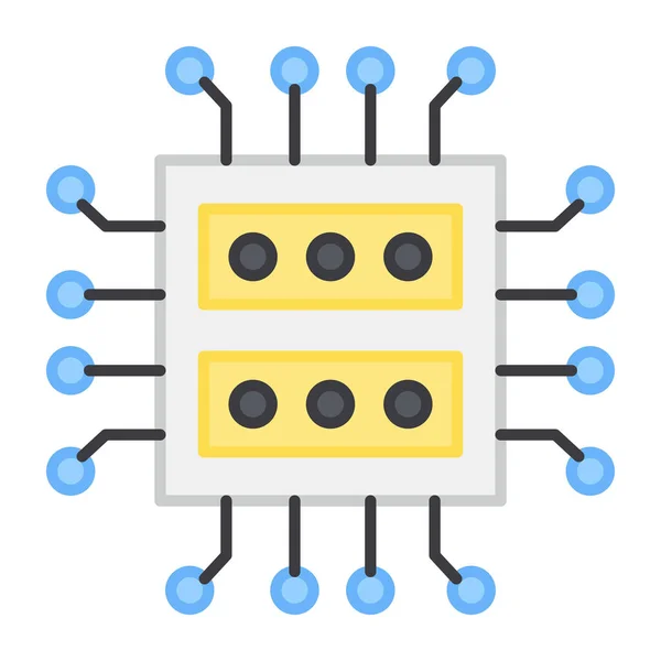 Een Perfecte Ontwerp Vector Van Server Chip — Stockvector