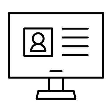 Düz tasarım, çevrimiçi profil simgesi