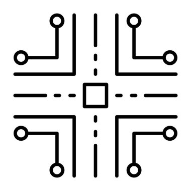 Mikroçipin mükemmel tasarım vektörü