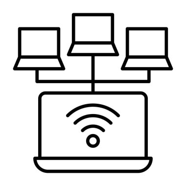 Wi-Fi ağının moda tasarım simgesi