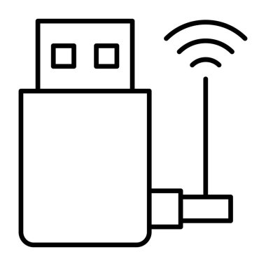 Düz dizayn, usb dongle simgesi