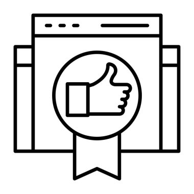 Düz dizayn, web geribildirim simgesi