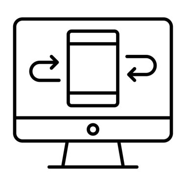 Düz tasarım, veri iletimi simgesi