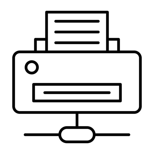 Plochý Design Ikona Tiskárny — Stockový vektor