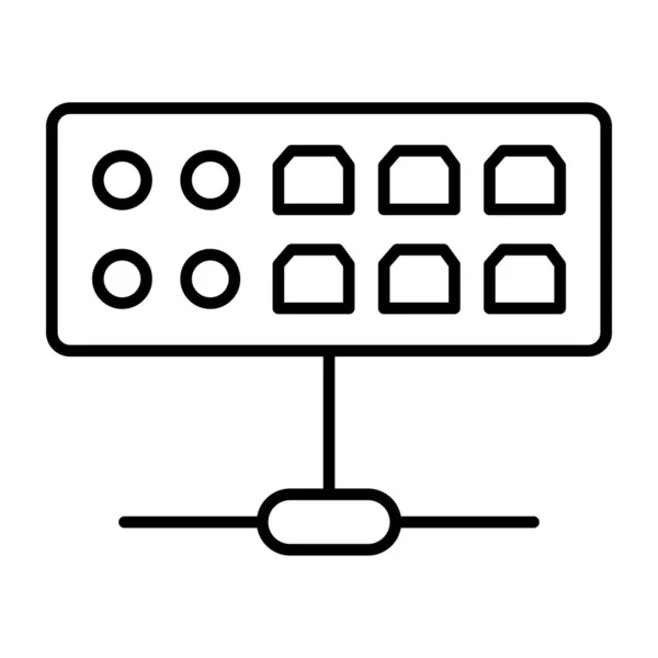 フラットデザイン ネットワークポートのアイコン — ストックベクタ