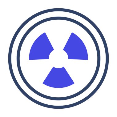 Düz dizayn, radyasyon ikonu.