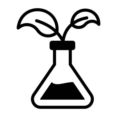 Katı bir dizayn, tüp bitkisinin simgesi.