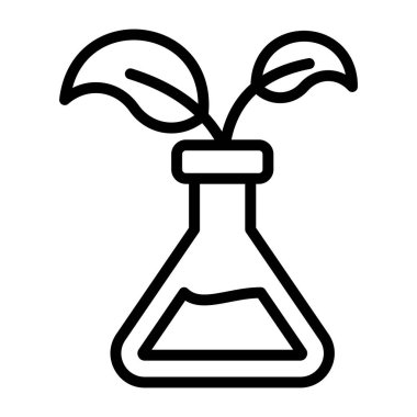 Bir doğrusal dizayn, tüp bitkisinin simgesi