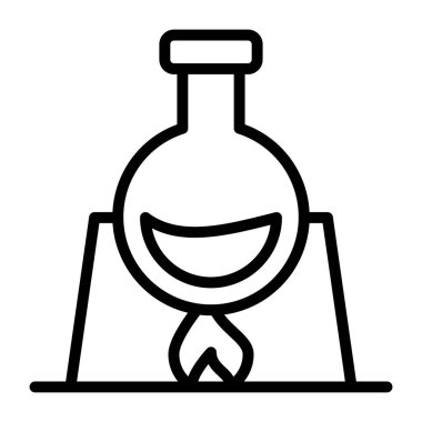 Kimyasal şişenin son moda vektör tasarımı