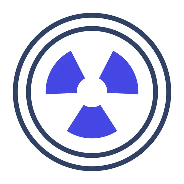 Flat Design Icon Radiation — Stock Vector