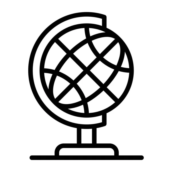 Eine Premium Download Ikone Der Tabelle Globus — Stockvektor