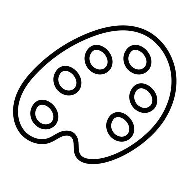 Renk paletinin modaya uygun bir vektör tasarımı simgesi