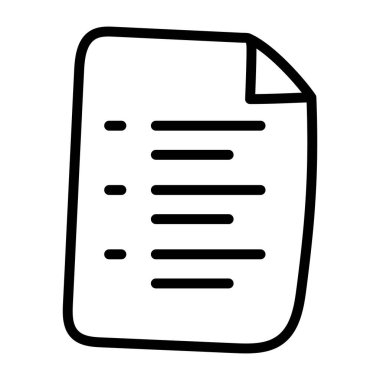 Doğrusal biçimde kontrol listesinin bir simge tasarımı