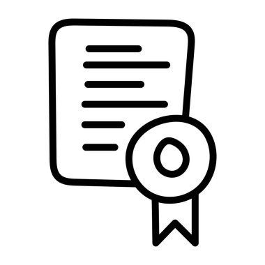 Rozetli katlanmış kağıt, derece simgesinin doğrusal tasarımı