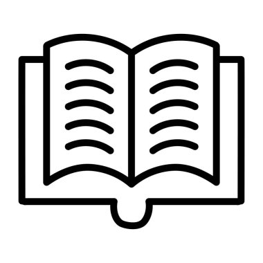 Doğrusal dizaynda kitap simgesini aç