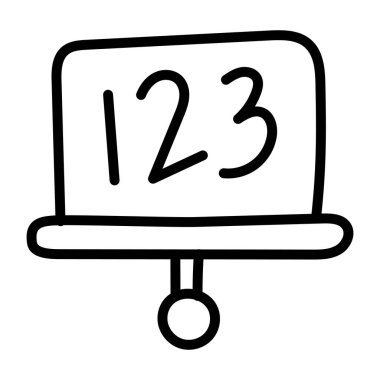 Matematik sınıfının düzenlenebilir tasarım simgesi