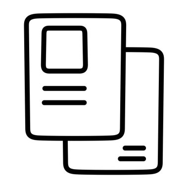 Müfredat vitae 'nin modaya uygun vektör tasarımı, simgeye devam et