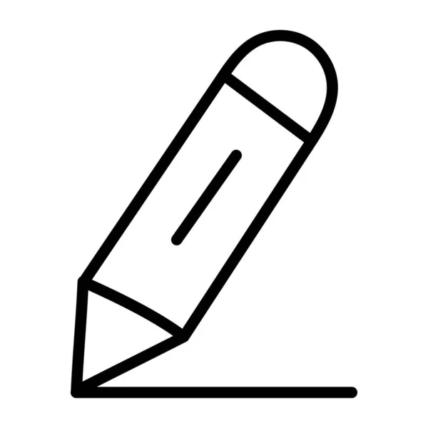 Icono Herramienta Escritura Diseño Lineal Lápiz — Vector de stock
