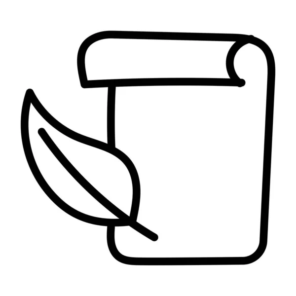 Stylo Plume Avec Papier Dénotant Concept Écriture Plume — Image vectorielle