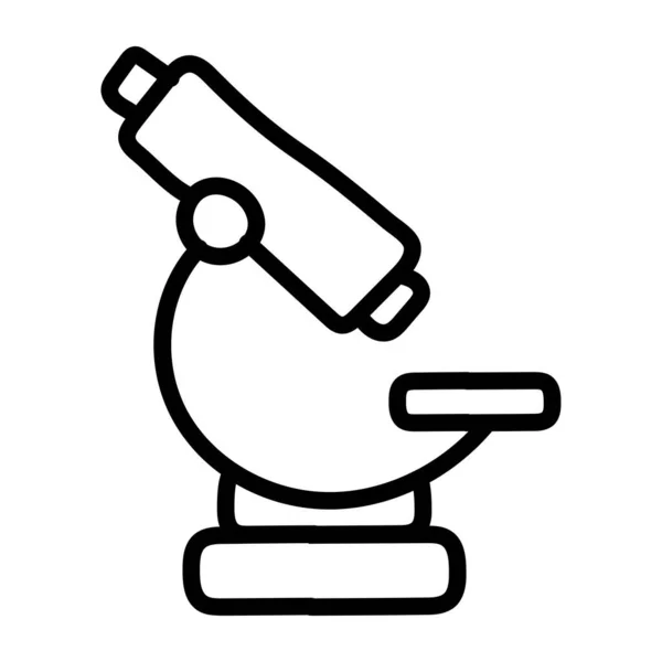 Icono Diseño Creativo Del Microscopio Herramienta Investigación Laboratorio — Archivo Imágenes Vectoriales