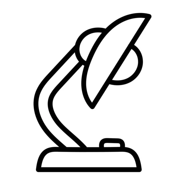 Moderní Designová Ikona Stolní Lampy — Stockový vektor