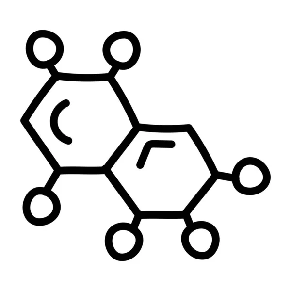 一个可编辑的化合物设计图标 有机化学 — 图库矢量图片