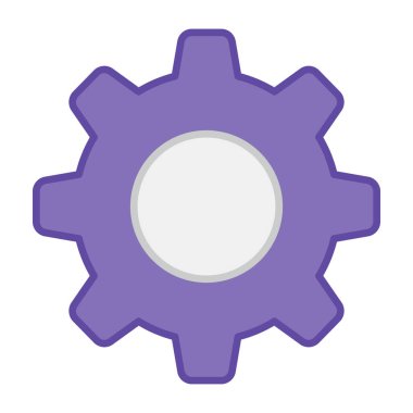 Düz dizayn, ayar simgesi