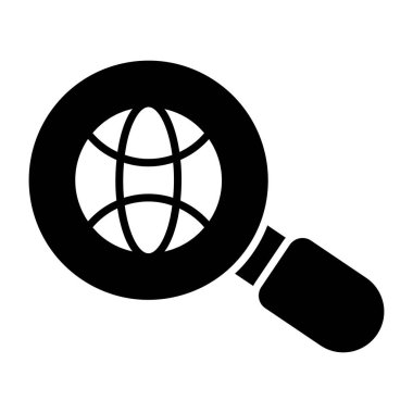 Bir kabartma tasarımı, tarayıcıyı büyütme simgesi