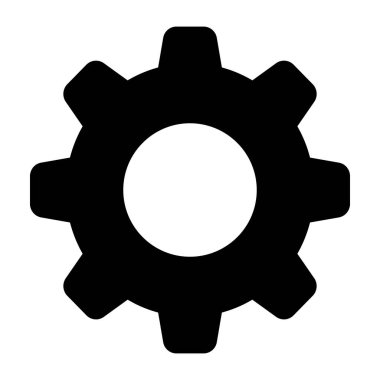 Bir kabartma tasarımı, ayar simgesi