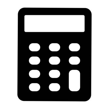 Hesap makinesi simgesinin modern biçim vektörü