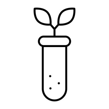 Bir doğrusal dizayn, tüp bitkisinin simgesi