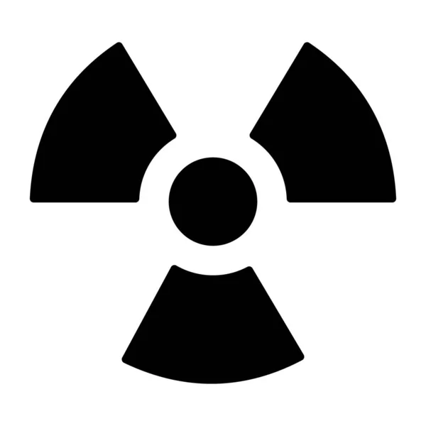 Bir Kabartma Tasarımı Radyasyon Ikonu — Stok Vektör