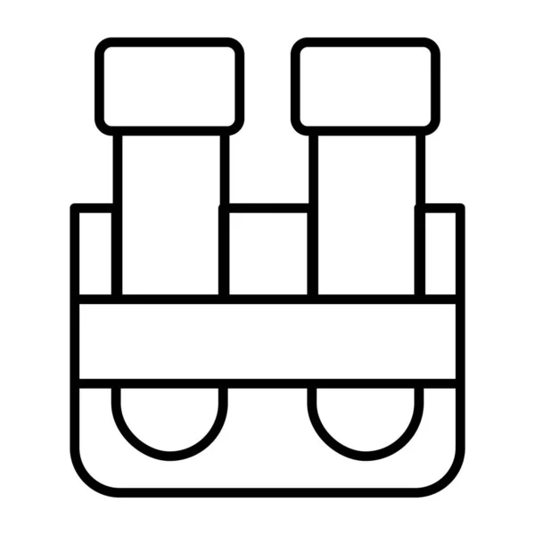 Ikon Linear Yang Dapat Disunting Dari Tabung Darah Vektor Yang - Stok Vektor