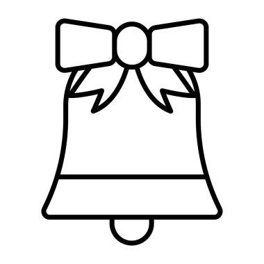 Çan simgesinin modaya uygun bir vektör tasarımı