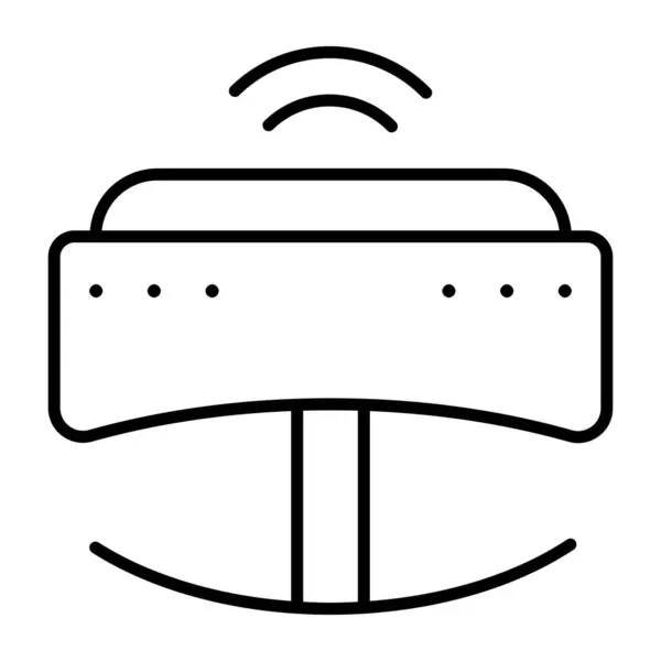 Diseño Lineal Icono Del Router Wifi — Vector de stock