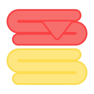 Havluların düzenlenebilir tasarım simgesi