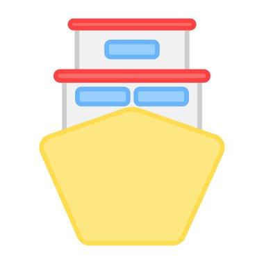 Su taşıma simgesi, geminin düz tasarımı