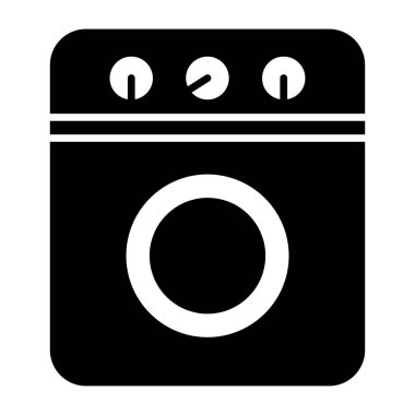 Çamaşır makinesinin modern biçim simgesi