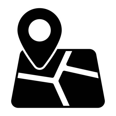 Haritanın düzenlenebilir tasarım simgesi