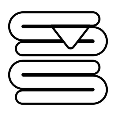 Havluların düzenlenebilir tasarım simgesi