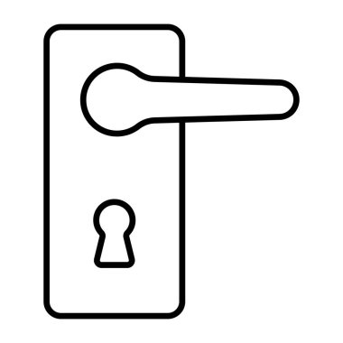 Kapı kilidinin son moda vektör tasarımı 