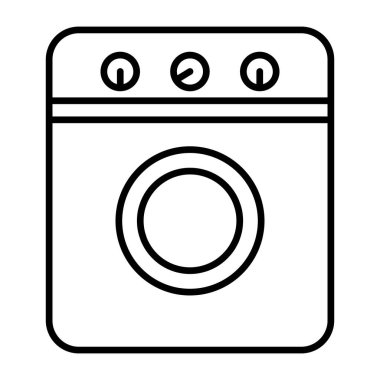 Çamaşır makinesinin modern biçim simgesi