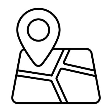 Haritanın düzenlenebilir tasarım simgesi